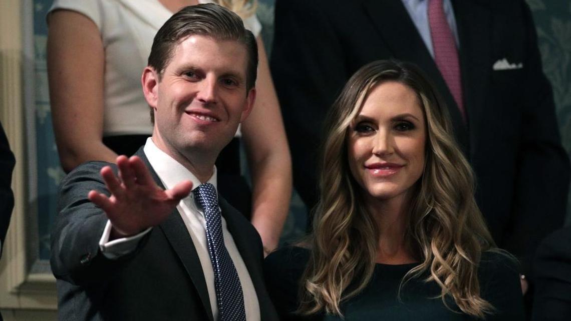 Former President Donald Trump’s son Eric Trump and his wife, Lara