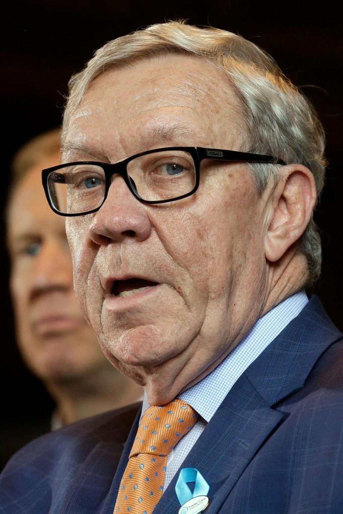 Director of the Illinois Department of Children and Family Services George Sheldon speaks to reporters at the Illinois State Capitol on Wednesday, May 4, 2016, in Springfield, Ill. He has since moved to Our Kids in South Florida.