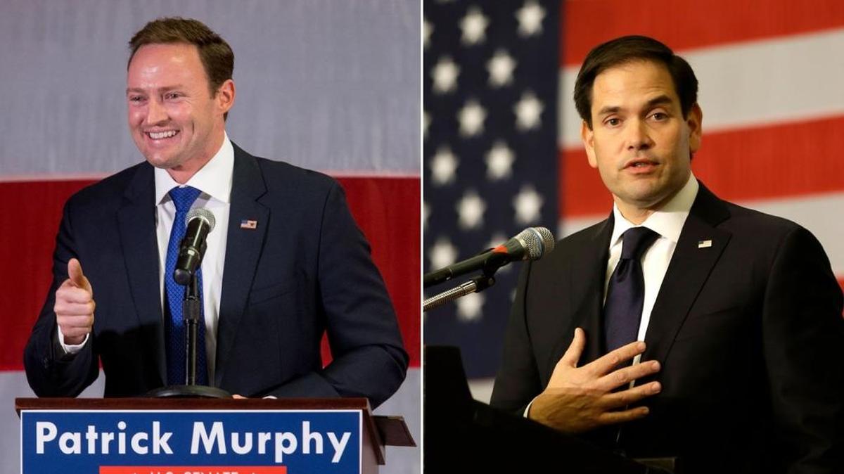 Patrick Murphy, left, and Marco Rubio.