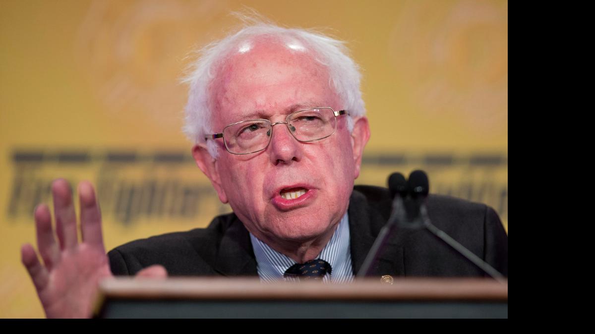 
FILE - In this March 10, 2015, file photo, Sen. Bernie Sanders, I-Vt. speaks at the International Association of Firefighters (IAFF) Legislative Conference and Presidential Forum in Washington. Sanders will run for president in 2016 and seek the Democratic nomination.
