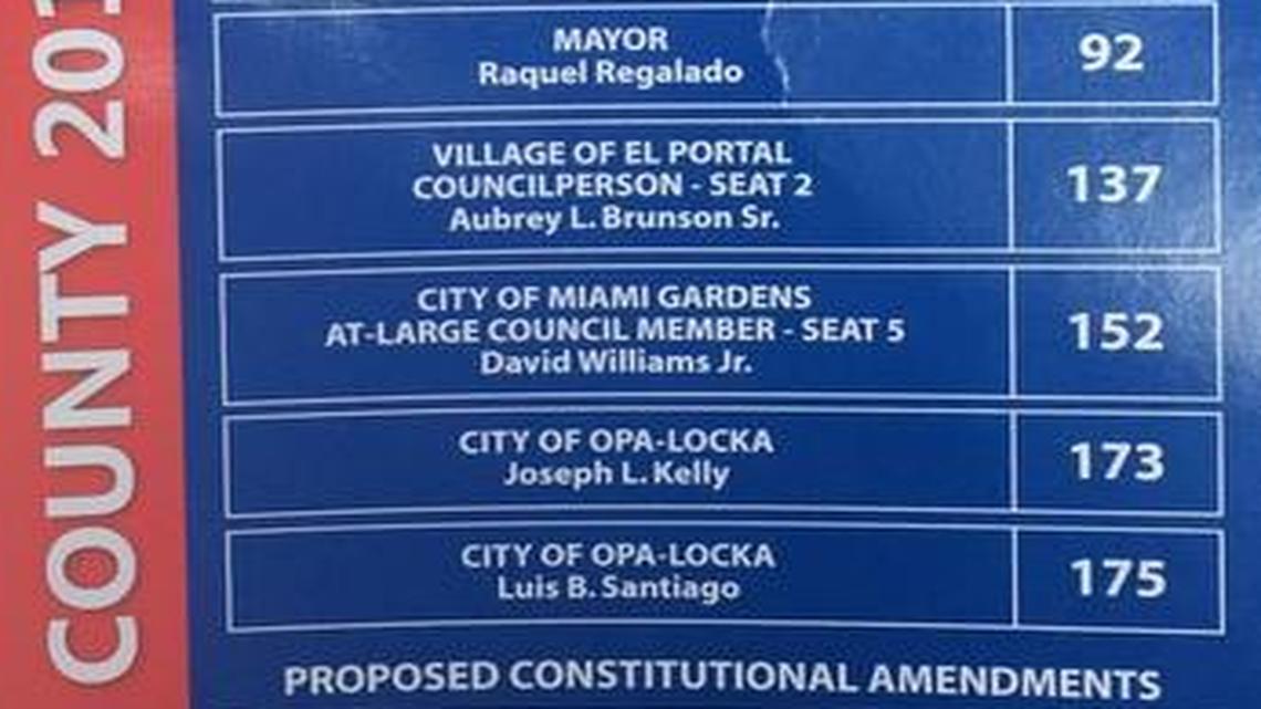 This mysterious slate card card appeared to be pro-Democrat with two odd exceptions: it urged people to vote yes on Amendment 1, the utility-backed proposal aimed at stifling solar competition in Florida, and it urged people to vote for school board member Raquel Regalado, one of two Republican candidates in the run-off for Miami-Dade mayor.