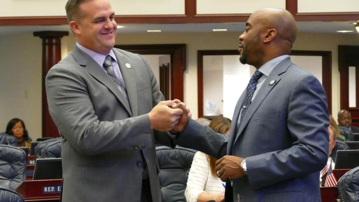 Miami Republican state Rep. Frank Artiles, left, is offering a three-point plan to cut traffic tolls in Miami-Dade County. He’s challenging Cutler Bay Democratic state Sen. Dwight Bullard for the District 40 Senate seat in central Miami-Dade County.