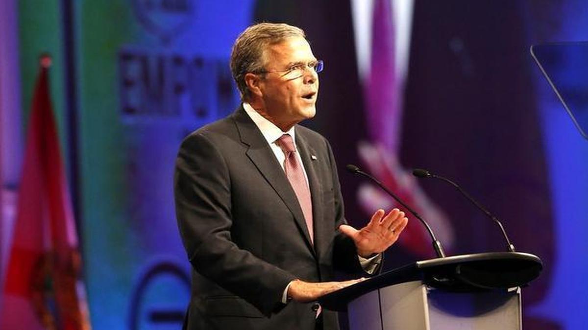 
Presidential candidate Jeb Bush addresses the National Urban League conference Friday in Fort Lauderdale.

