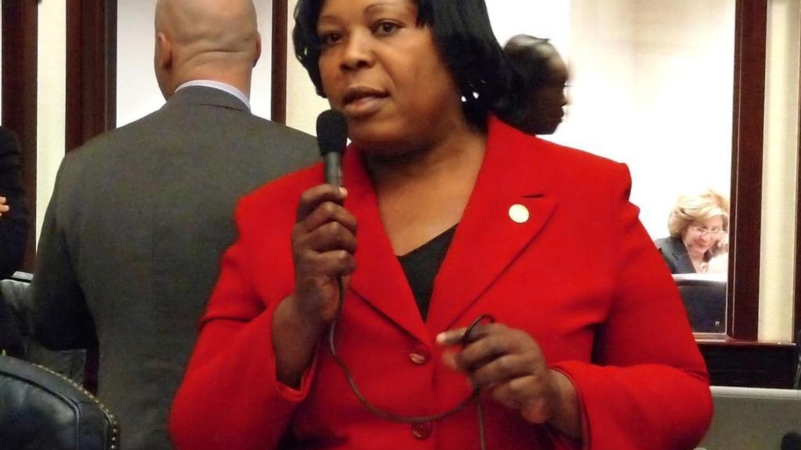 State Rep. Daphne Campbell promotes legislation in 2011 on the floor of the Florida House.