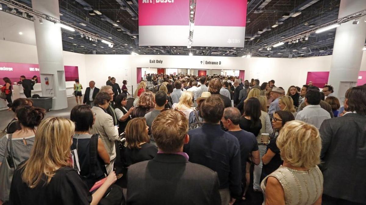 Opening day at Art Basel Miami Beach Convention Center last year.