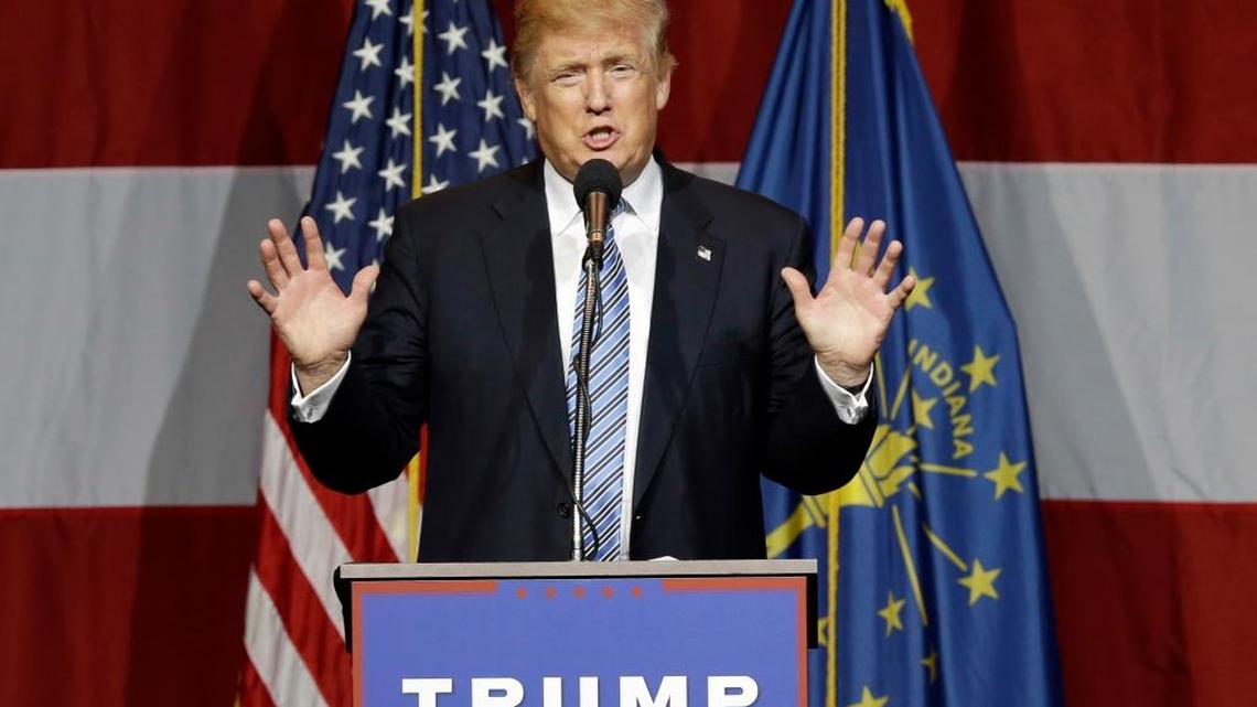 Republican presidential candidate Donald Trump