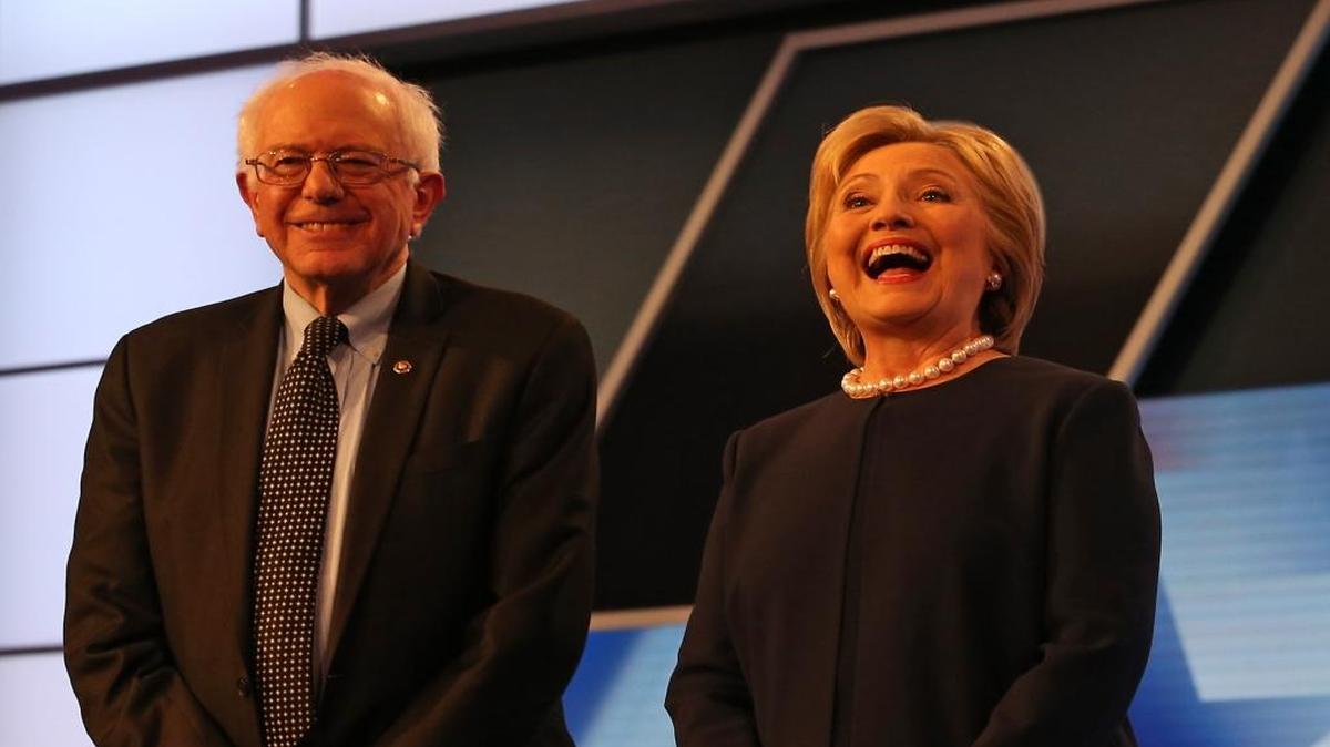 Hillary Clinton and Bernie Sanders face off in a Democratic debate at Miami Dade College Kendall Campus on Wednesday, March 9, 2016.