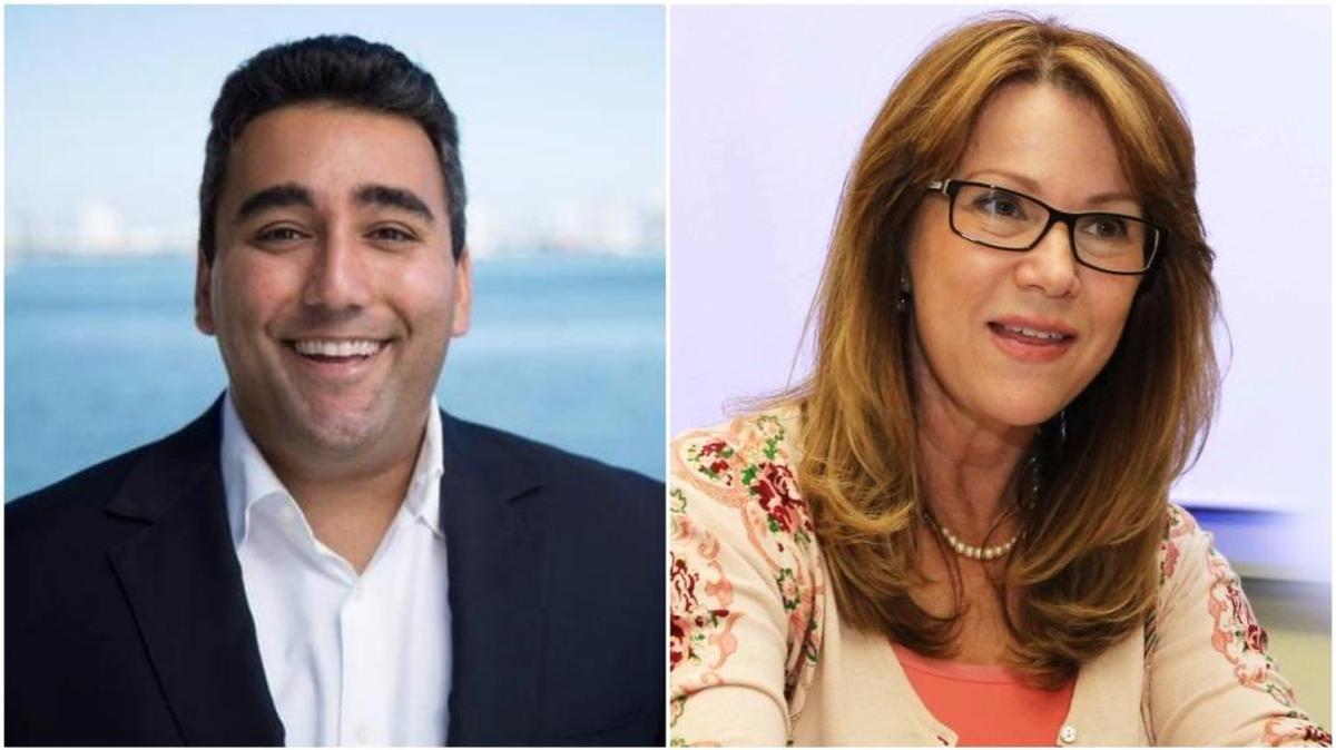 State Senate candidates Andrew Korge and Ana Rivas Logan