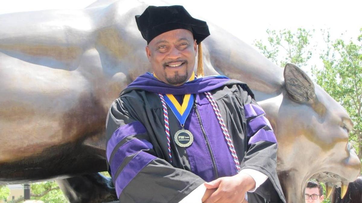Desmond Meade, a graduate of Florida International University law school, couldn’t vote or practice law because he’s an ex-felon and his rights had not been restored. He helped lead the ballot initiative to automatically restore the voting rights for some former felons. Although the amendment passed, some voter registration forms have not been updated to reflect that.