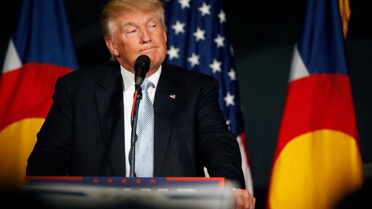 Republican presidential candidate Donald Trump