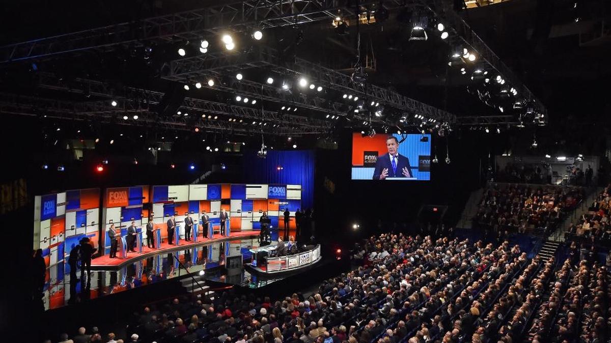 The Fox Business Network hosted a Republican presidential debate Jan. 14 at the North Charleston Coliseum in North Charleston, S.C.