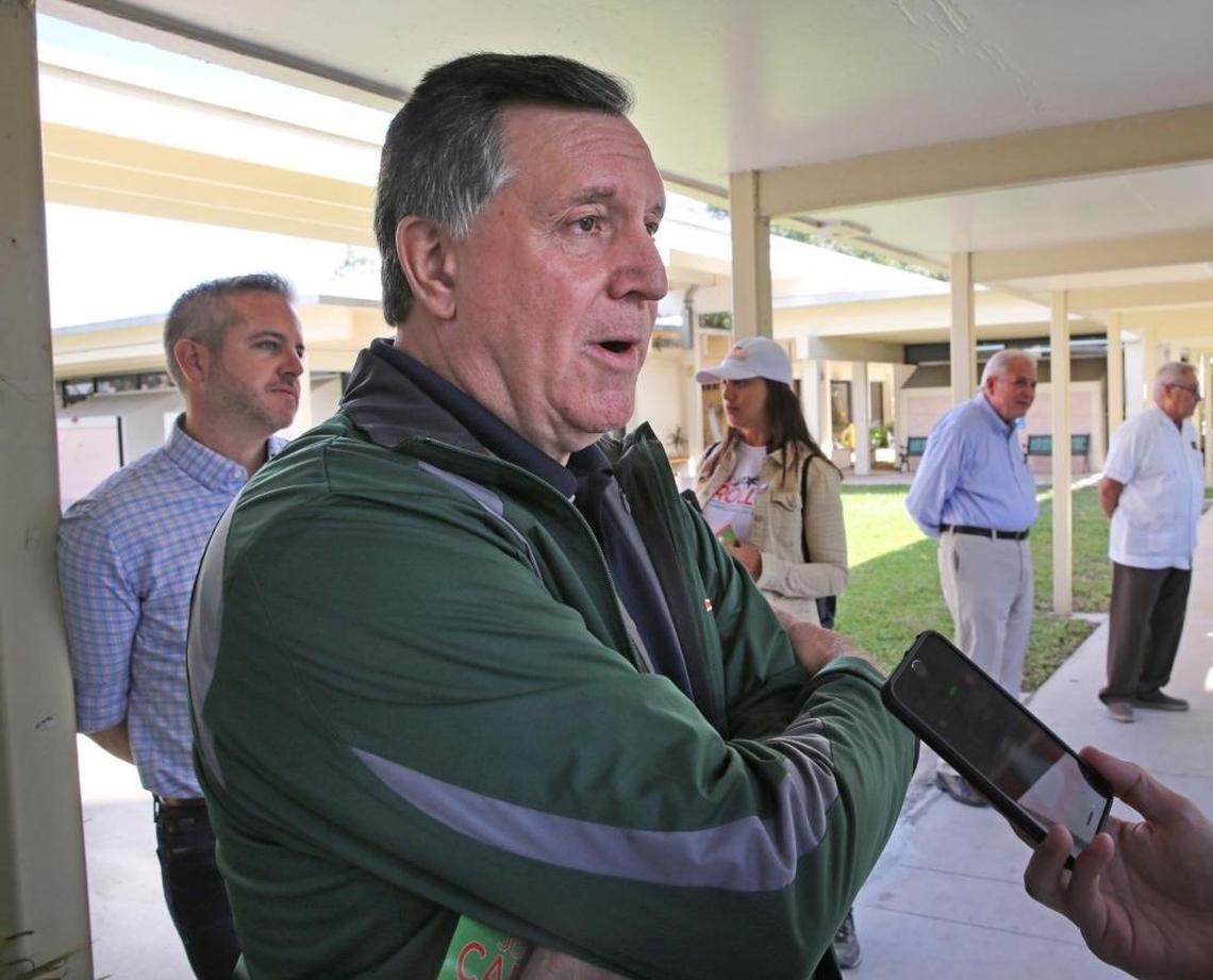 Miami Commission candidate Joe Carollo is campaigning to return to elected office in the city. He said he believes the mayor-elect when he says he’s staying out of the race.