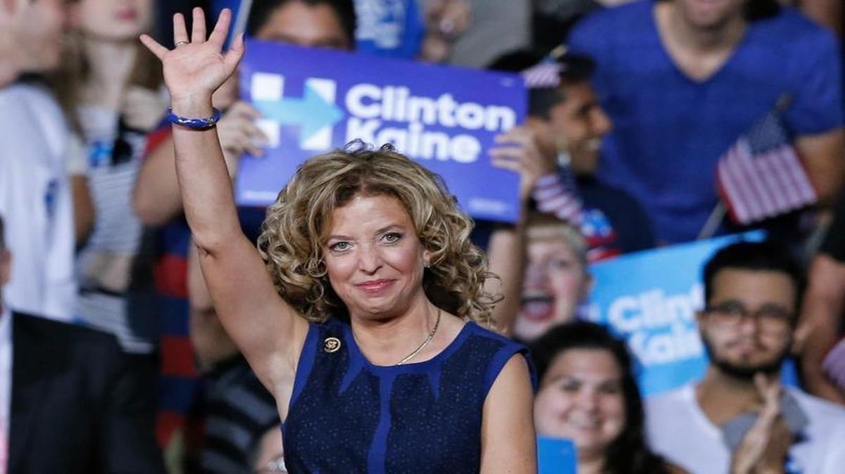U.S. Rep. Debbie Wasserman Schultz rallied Democrats ahead of Hillary Clinton and Tim Kaine’s joint appearance Saturday at Florida International University.