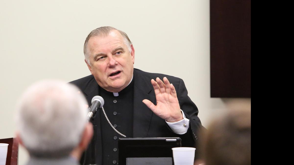 
Miami Archbishop Thomas Wenski, pictured here in March.

