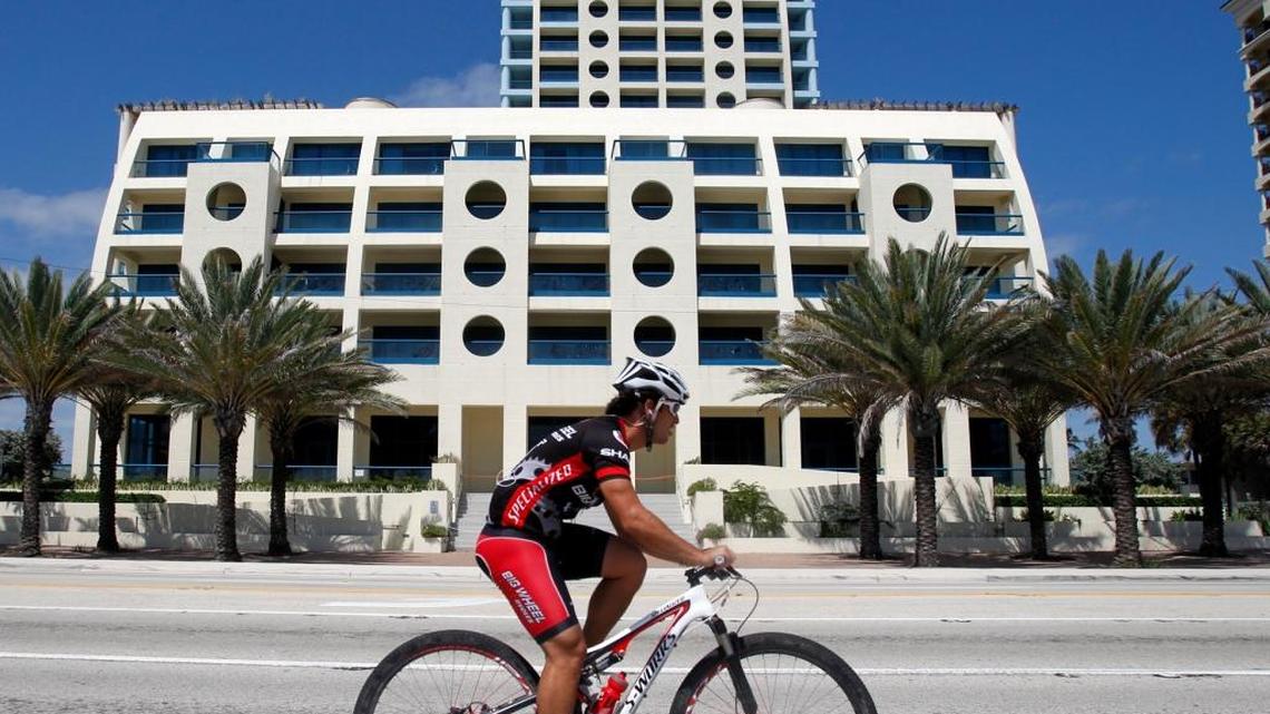 In Fort Lauderdale, a hotel-condo tower tied to Donald Trump remained vacant in April 2011.