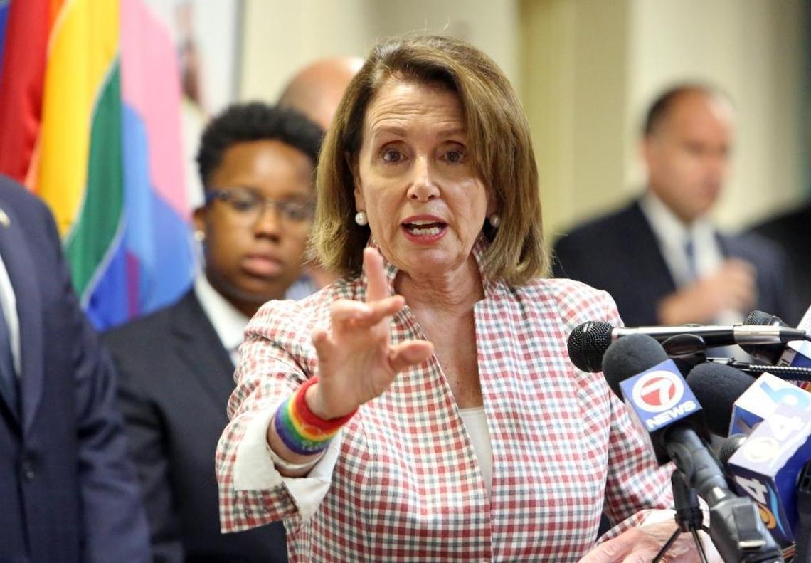 House Minority Leader Nancy Pelosi was in Broward Friday, May 26, 2017, to fundraise for the DCCC and to speak at a public event about the Equality Act in Wilton Manors at the Pride Center with US Reps. Debbie Wasserman Schultz and Ted Deutch.