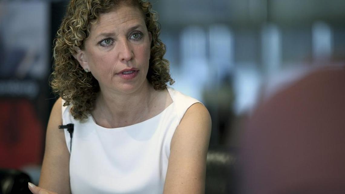 
U.S. Representative Debbie Wasserman Schultz, a Democrat from Florida and chairwoman of the Democratic National Committee 
