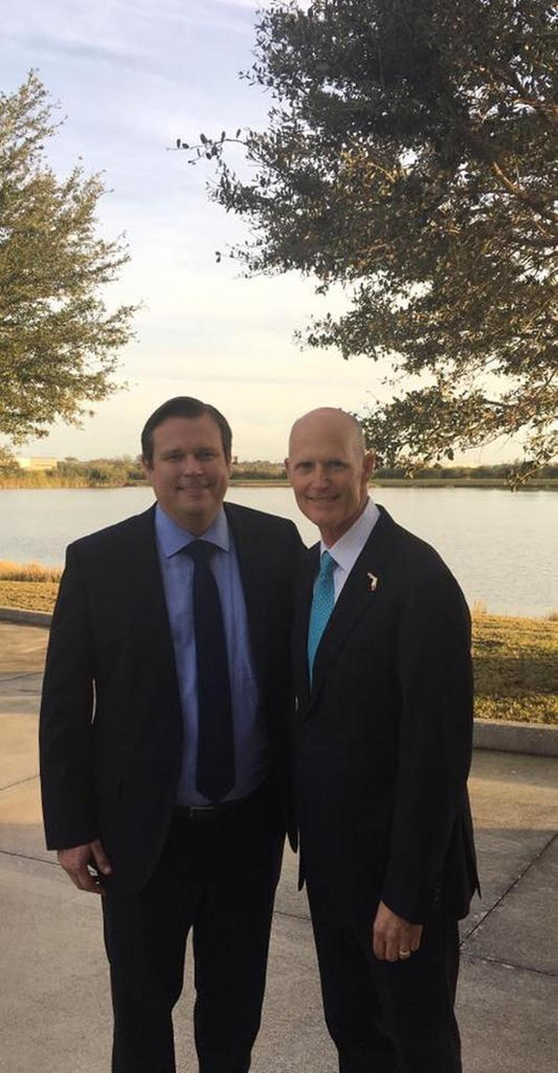 James Buchanan and Florida Gov. Rick Scott