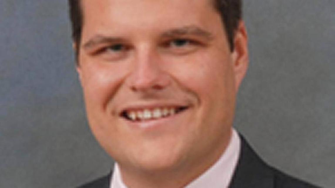 Rep. Matt Gaetz was one of two Florida Republicans to vote against $15 billion in hurricane relief. He called the relief money, which was attached to a short-term limit of the nation’s debt ceiling, as “generational theft.”