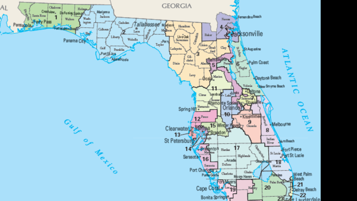 
Florida congressional districts. 
