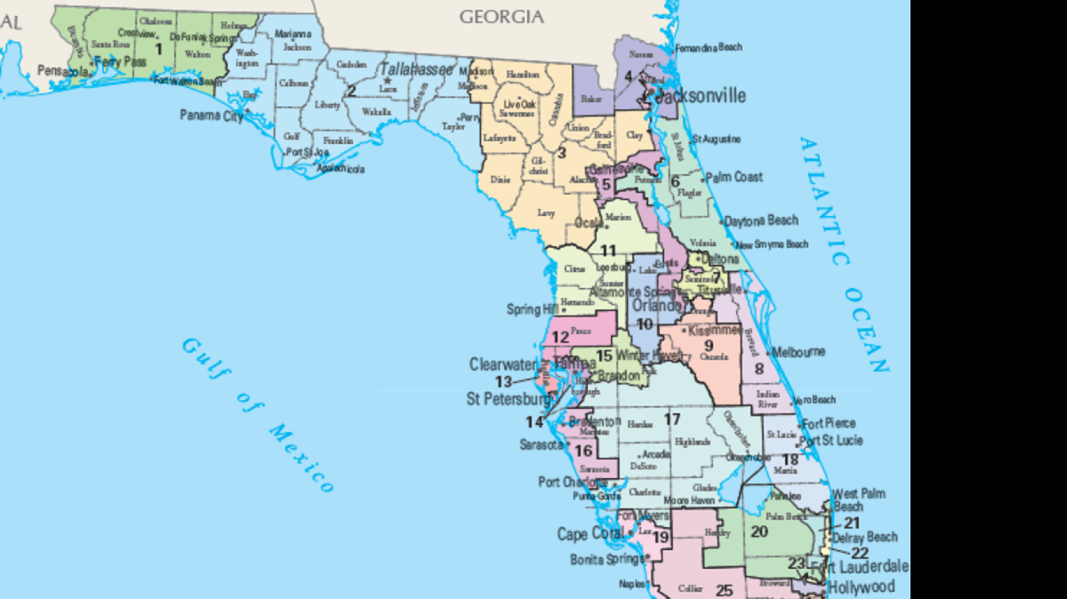 
Florida congressional districts. 
