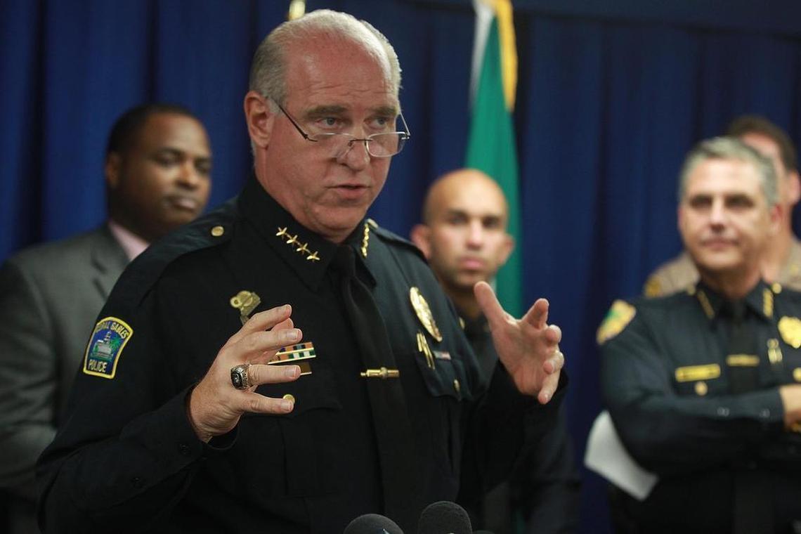 Coral Gables police chief Ed Hudak has been fighting an anonymous accusation that he acted inappropriately during a pool party for female officers that he was invited to in July. None of the women have told investigators the chief did anything wrong.