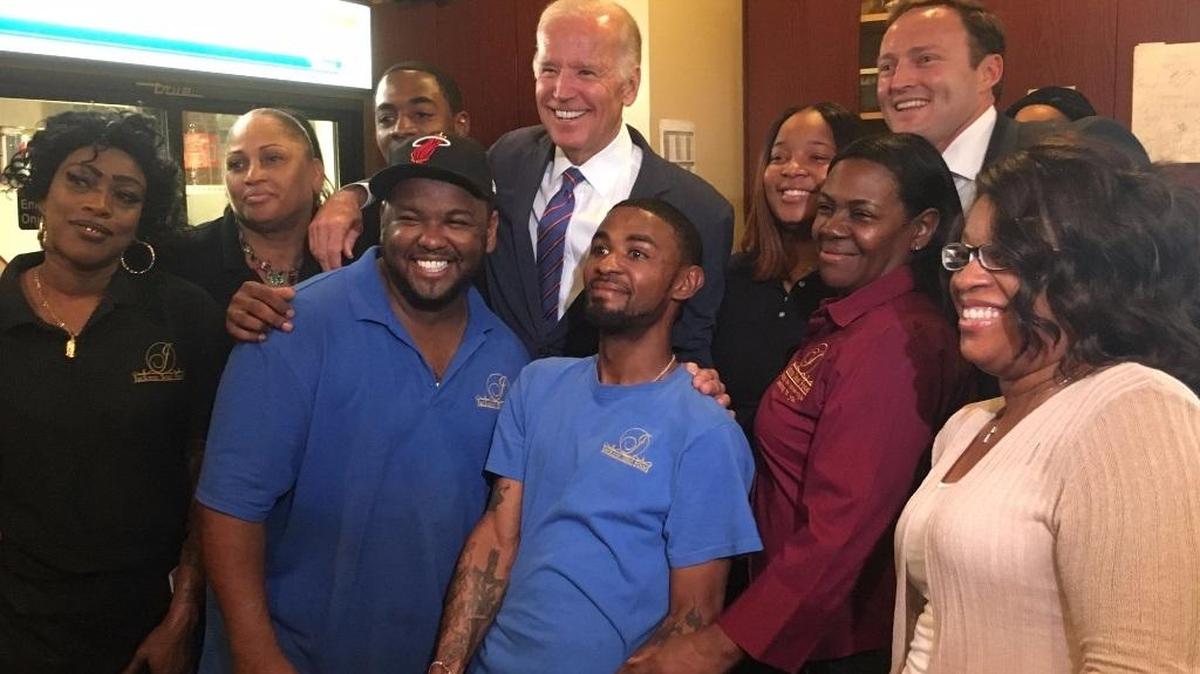 On March 28, Vice President Joe Biden headlined a luncheon fundraiser for Democratic U.S. Senate candidate and U.S. Rep. Patrick Murphy in Miami-Dade County, after which the pair made a brief appearance at a restaurant in Miami’s Overtown neighborhood.