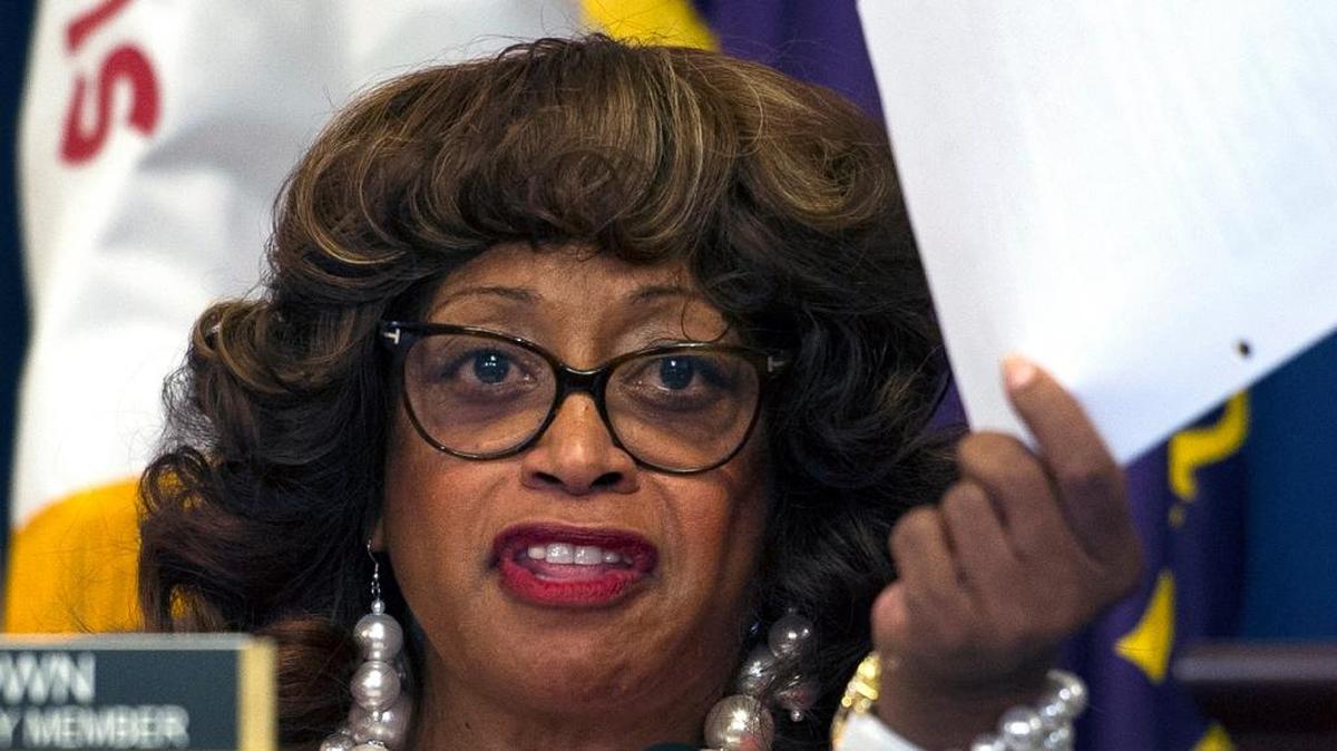 In this July 22, 2015, file photo, House Veterans Affairs Committee Ranking Minority Leader Corrine Brown, D-Jacksonville, speaks at a hearing on Capitol Hill in Washington.