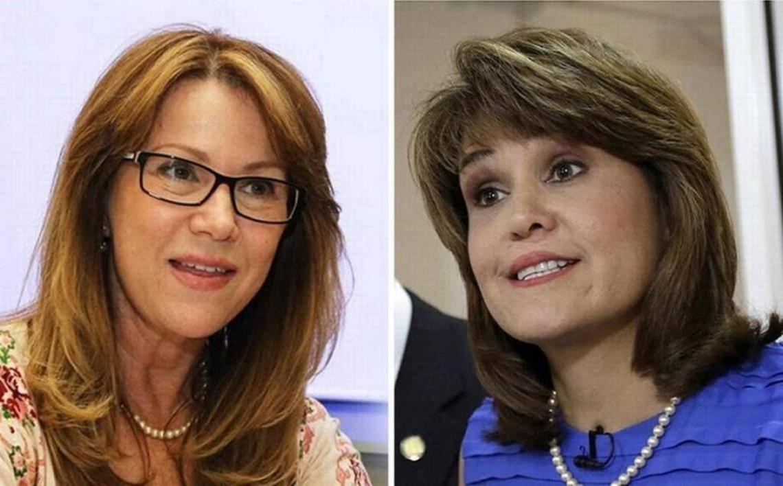 Ana Rivas Logan, left, and Annette Taddeo face off in the Democratic primary for Senate District 40.