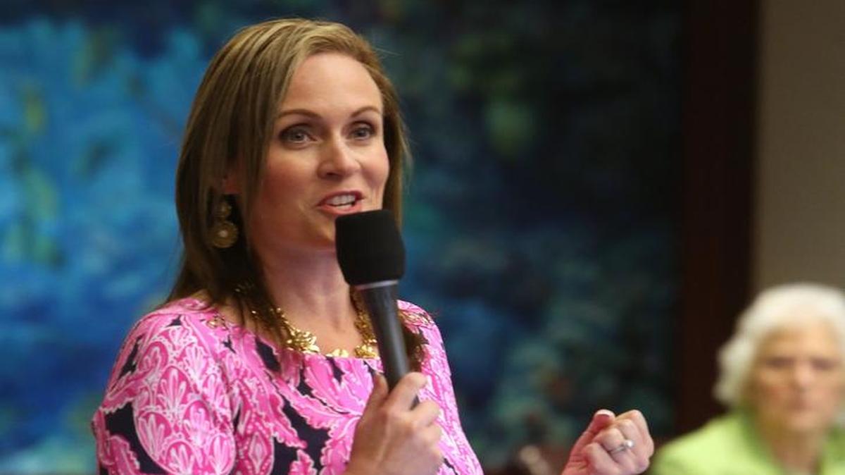 Rep. Katie Edwards, D- Plantation, debates on a bill during the first week of the 2017 session in March.