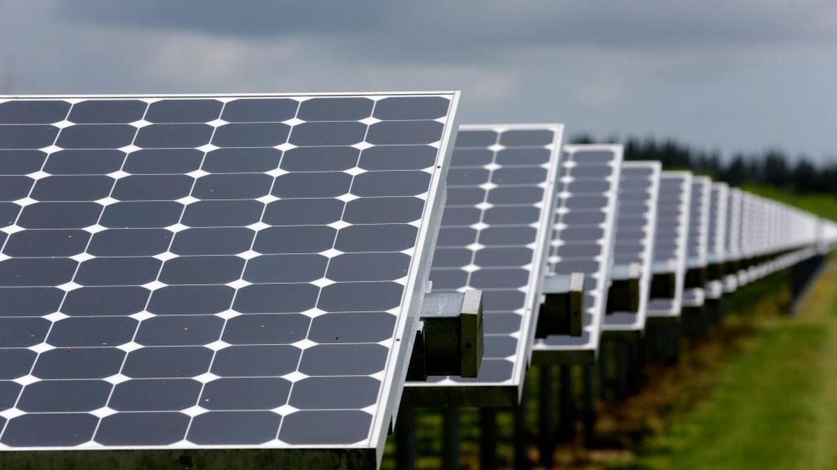 In this May 13, 2015 photo, some of the more than 37,000 solar panels gather sunlight at the Space Coast Next Generation Solar Center, in Merritt Island. Industry experts rank Florida third in the nation in rooftop solar energy potential but 13th in the amount of solar energy generated. Renewable energy experts and the solar industry say Florida lags behind because the state is one of only four that require solar energy to be sold exclusively by utilities.