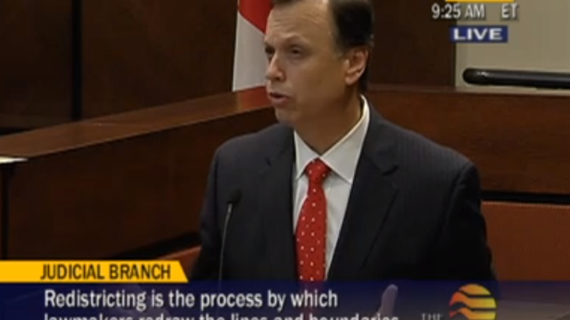 
Sen. Tom Lee, R-Brandon, testifying during a hearing Friday on the congressional redistricting map.
