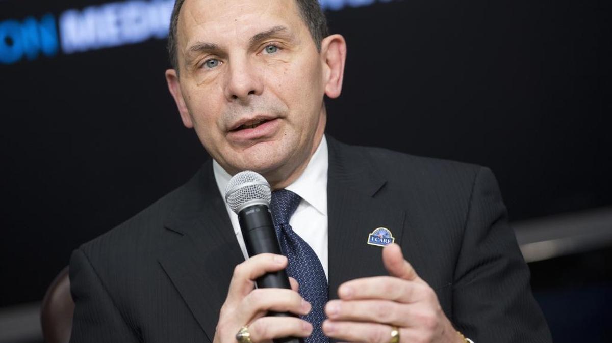 In this photo taken Feb. 25, 206, Veterans Affairs Secretary Robert McDonald speaks in Washington. Republicans are criticizing McDonald after he compared wait times to receive VA health care to the hours people wait for rides at Disney theme parks.