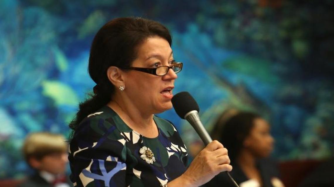 State Rep. Daisy Baez, D-Coral Gables, pictured during the legislative session that ended in early May.