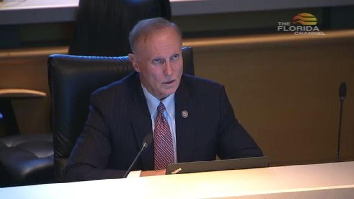 Altamonte Springs Republican David Simmons oversees the Senate pre-K-12 education budget committee on Wednesday, Feb. 15, 2017, where he said House and Senate leaders are discussing potentially more than $200 million in funding for teacher incentives in 2017-18.