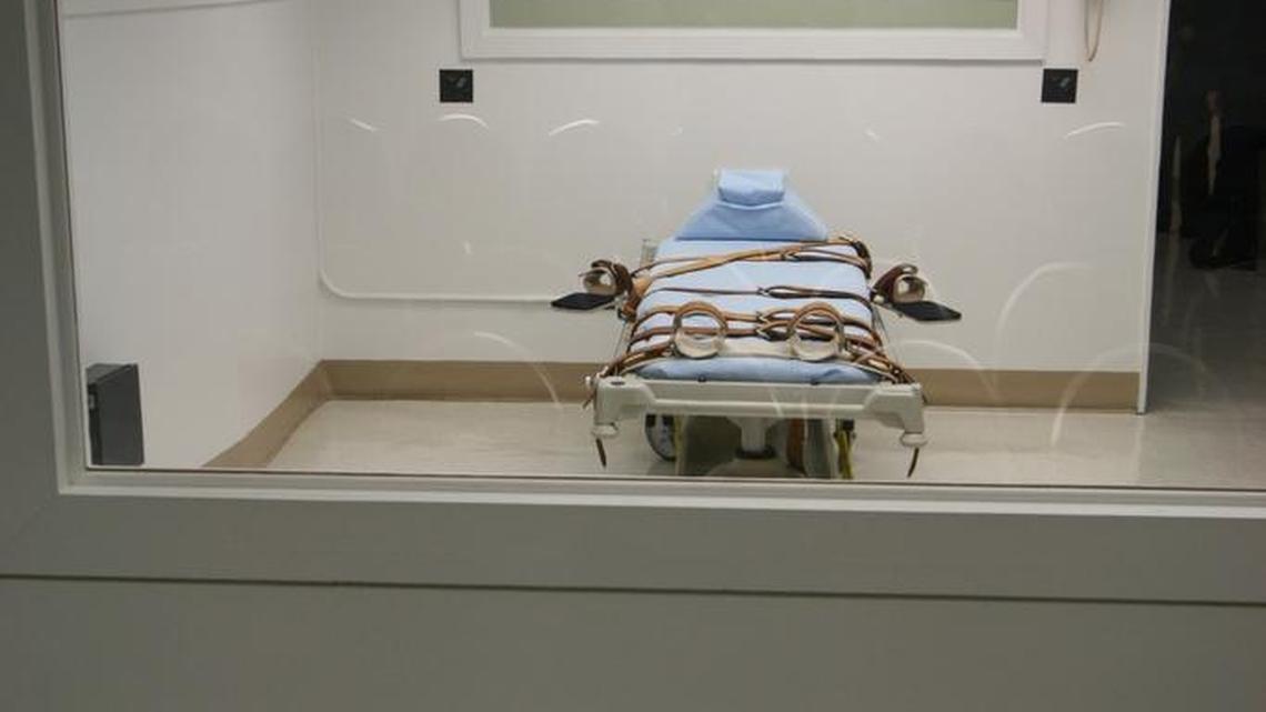 The death chamber at Florida State Prison in Starke.