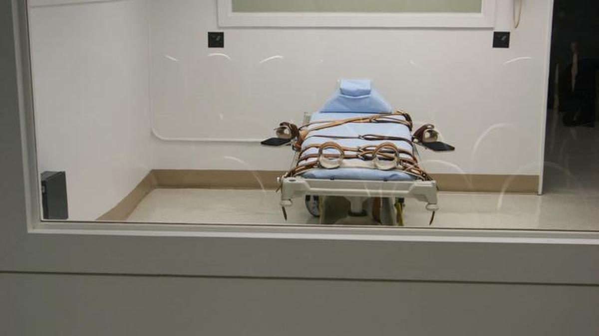 The death chamber at Florida State Prison in Starke.