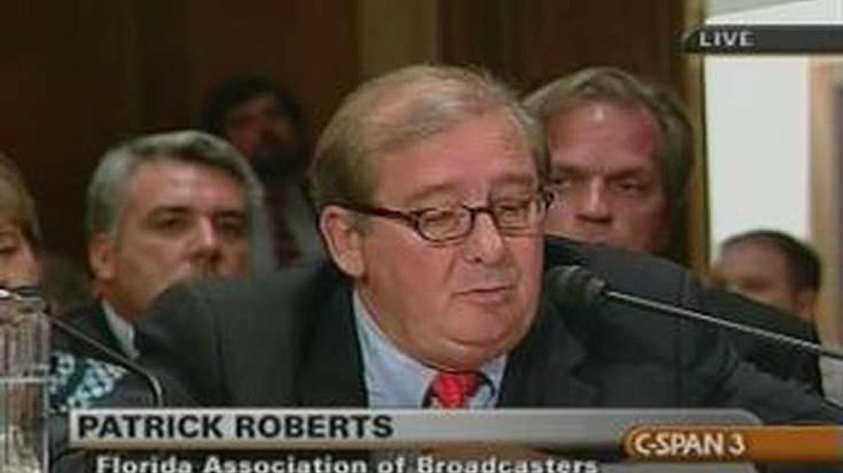 C. Patrick Roberts, longtime president of the Florida Association of Broadcasters.