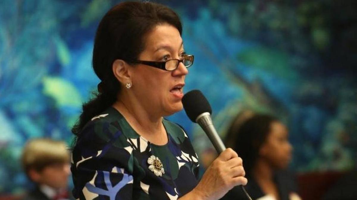 State Rep. Daisy Baez, D-Coral Gables, pictured here during the annual legislative session earlier this year.