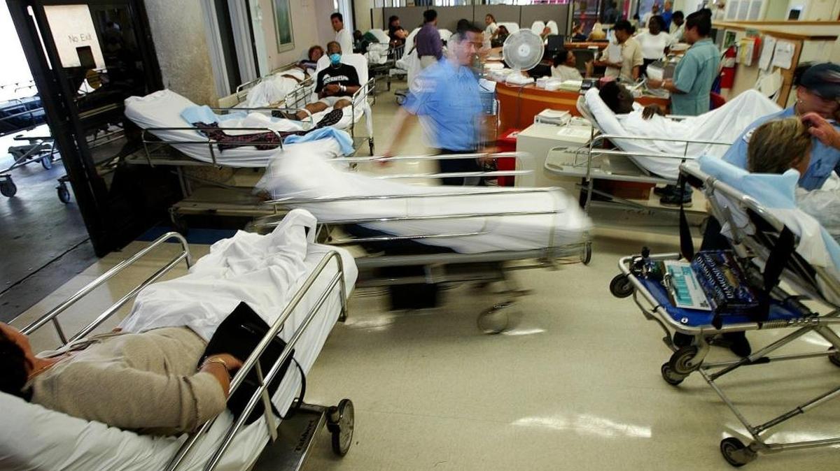 Jackson Memorial Hospital’s nonstop emergency room.