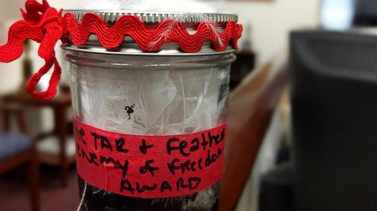 Jars containing tar and feathers were delivered to the offices of some Florida Republican senators after the bill containing gun restrictions and school safety measures passed Monday.