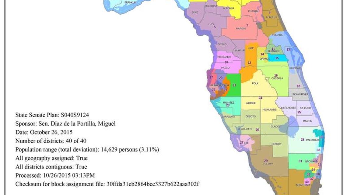 This is the version of the Senate redistricting map approved Wednesday, Oct. 28.