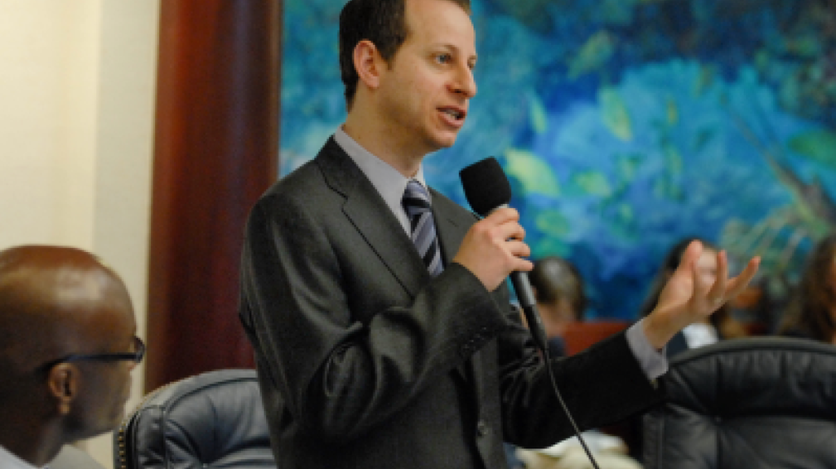 Rep. Jared Evan Moskowitz, D-Coral Springs, one of the sponsors of legislation to allow individuals to to break into cars to rescue pets, children, seniors from hot, locked cars
