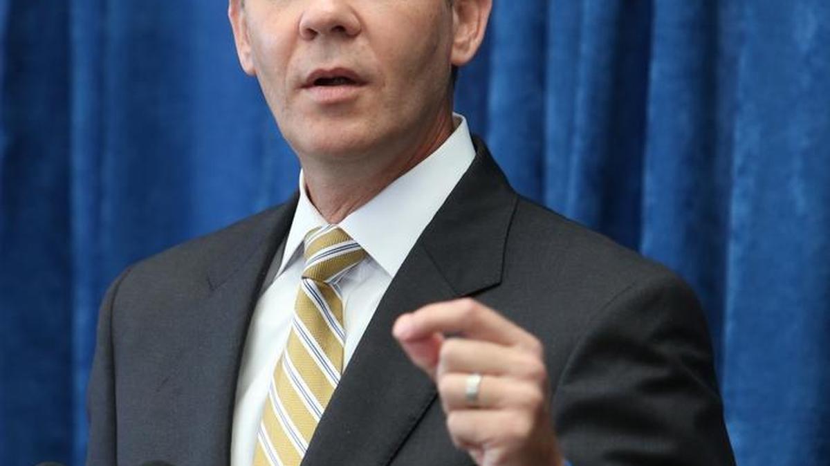 Senate President Andy Gardiner, shown here speaking at the AP Florida Legislative Planning Session in October, chose to submit to the court a new version of the Senate districts map that was created with portions of two base maps drawn by staff.