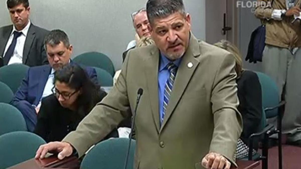 Rep. Bob Cortes, R-Altamonte Springs, presents legislation related to charter schools during a hearing Wednesday before the Florida House Choice & Innovation Subcommittee.