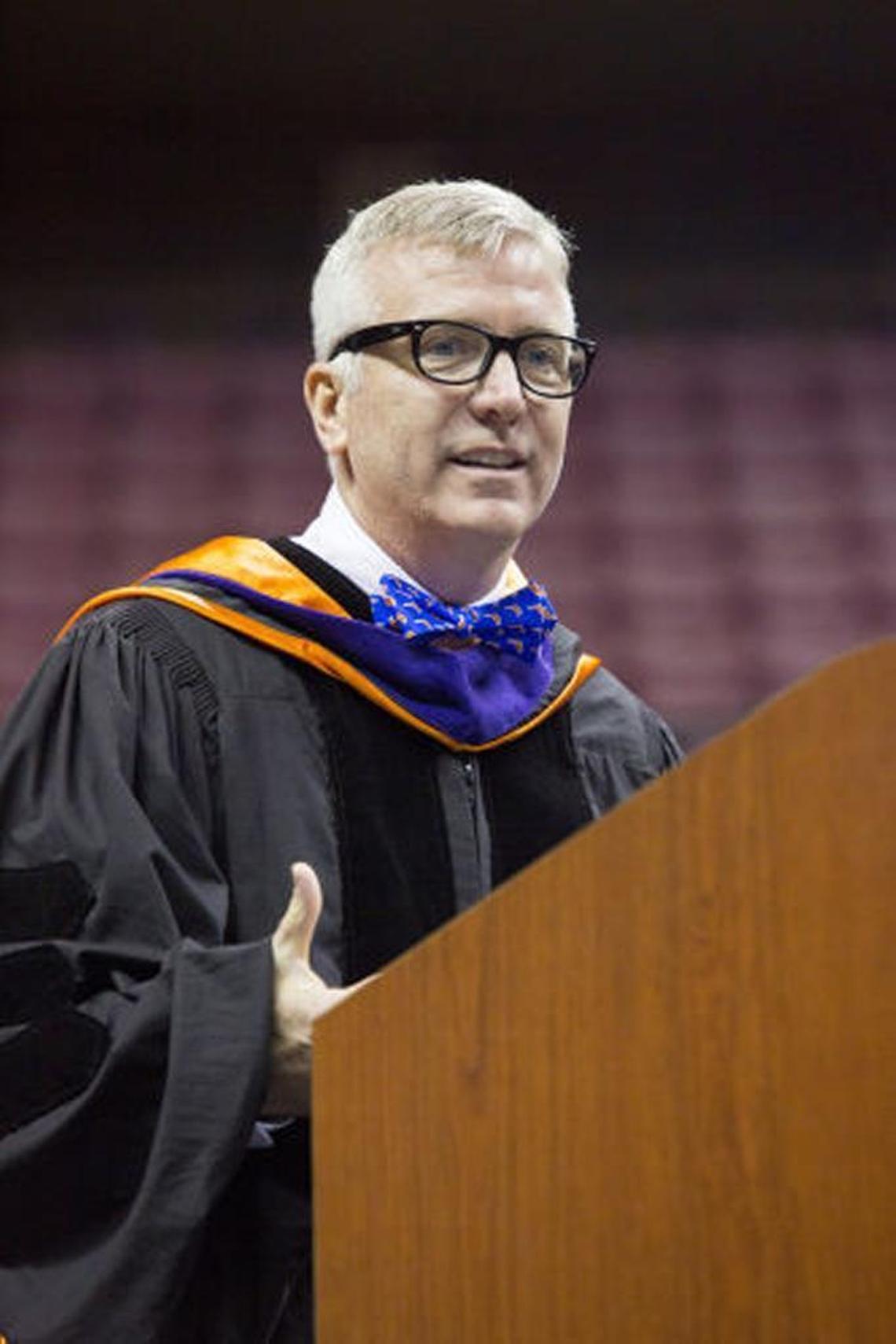 U.S. District Judge Mark Walker speaks at graduation ceremonies for the Florida State University College of Law on May 1, 2016. The federal judge struck down Florida’s century-old system that forces felons to seek the favor of the governor and the three Cabinet members to regain the right to vote, deeming the practice arbitrary and discriminatory.