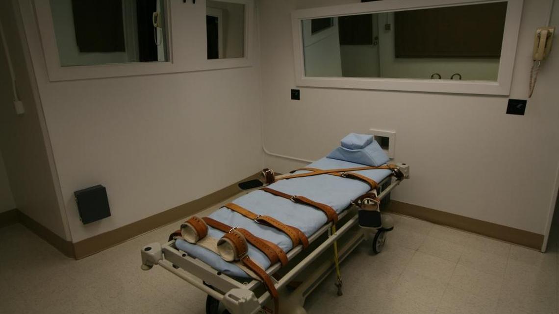 The death chamber at the Florida State Prison in Starke.