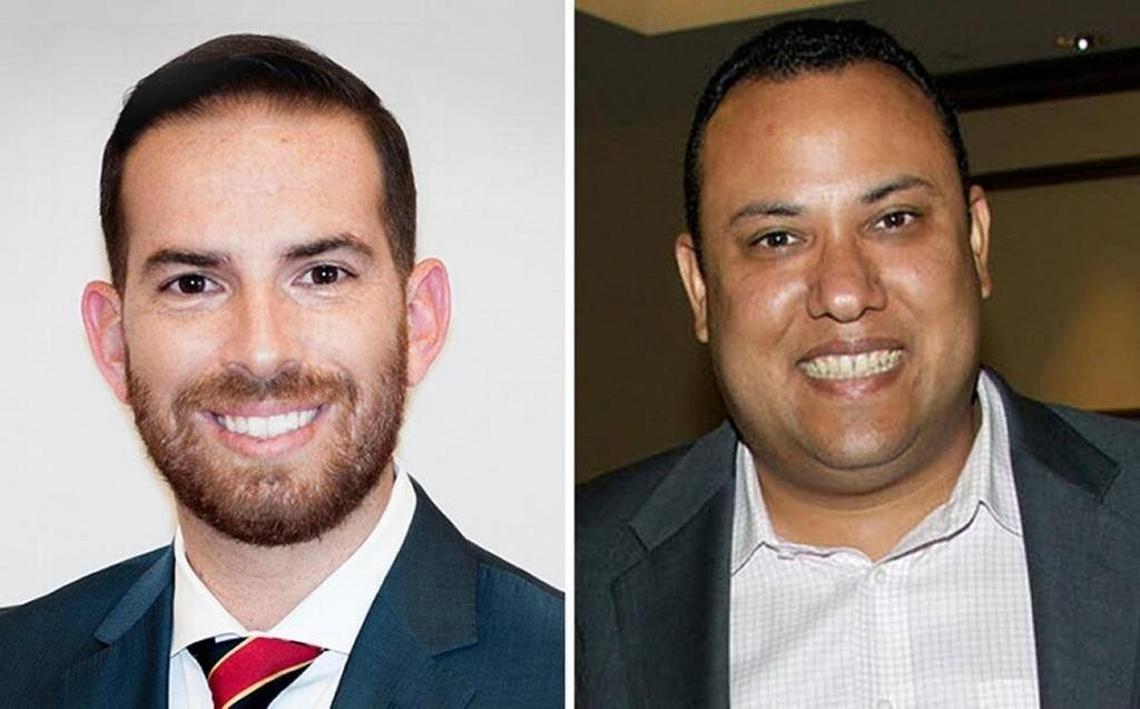 Daniel Perez, left, and Jose Mallea are competing in the Republican primary for House District 116.