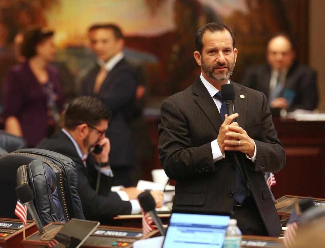 Miami Republican Rep. Michael Bileca and Hialeah Republican Rep. Manny Diaz Jr., left — the House education policy and budget chairmen — helped craft HB 7069, a 278-page bill related to education policy that’s tied to the 2017-18 budget plan.