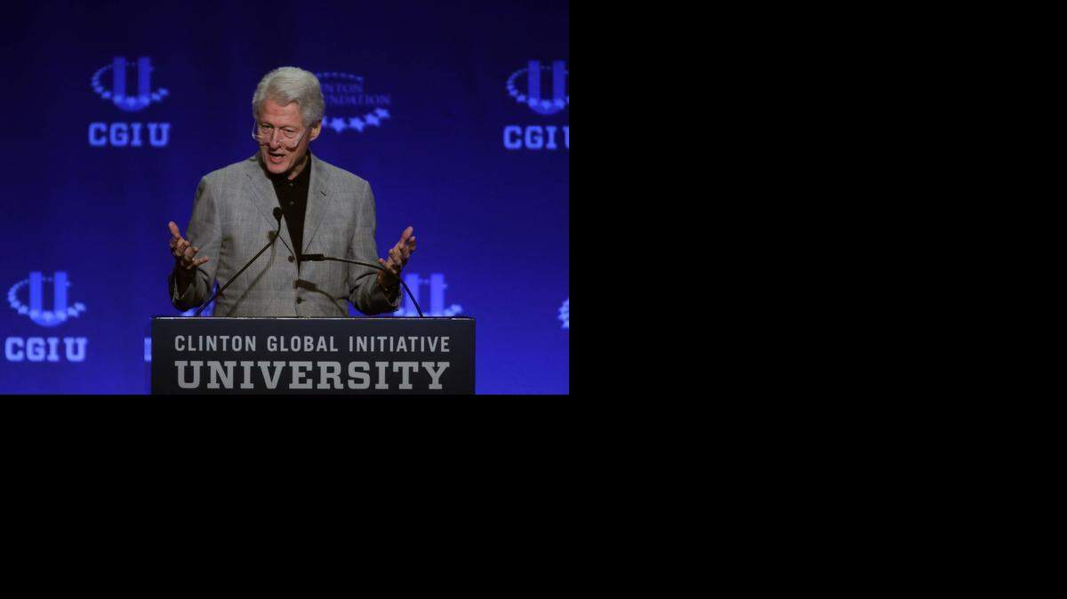 
Former President Bill Clinton, Founding Chairman, Clinton Global Initiative; 42nd President of the United States, speaks at the 2015 Meeting of Clinton Global Initiative University at the University of Miami on March 7, 2015 in Coral Gables, Florida. The 2015 Clinton Global Initiative University meeting encourages students to take action on some of the Millennial generations biggest concerns such as the future of energy, the power of big data to address global challenges, and peace-building in the Middle East and North Africa.
